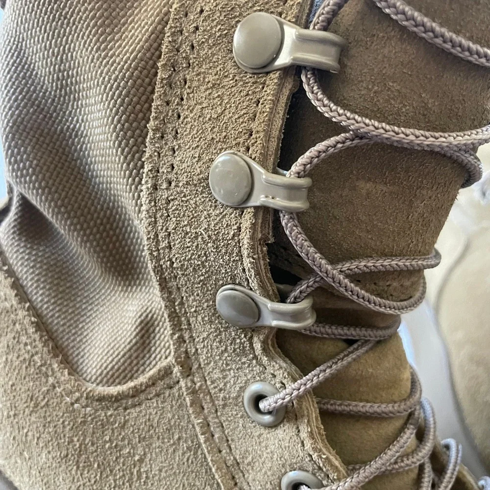 Altama Combat Boots‎ Mens 5R Tan Suede Vibram Military Flight SPE1C1